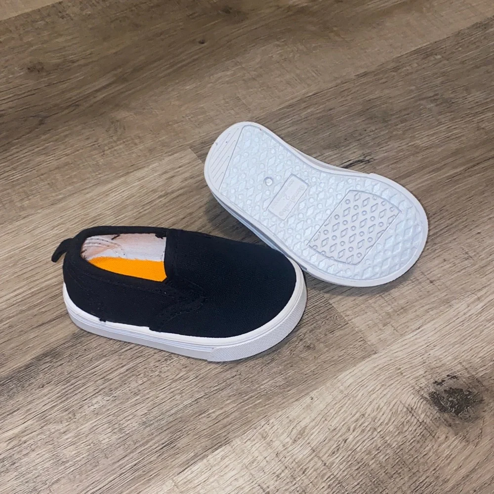 Black Slip-On Sneakers